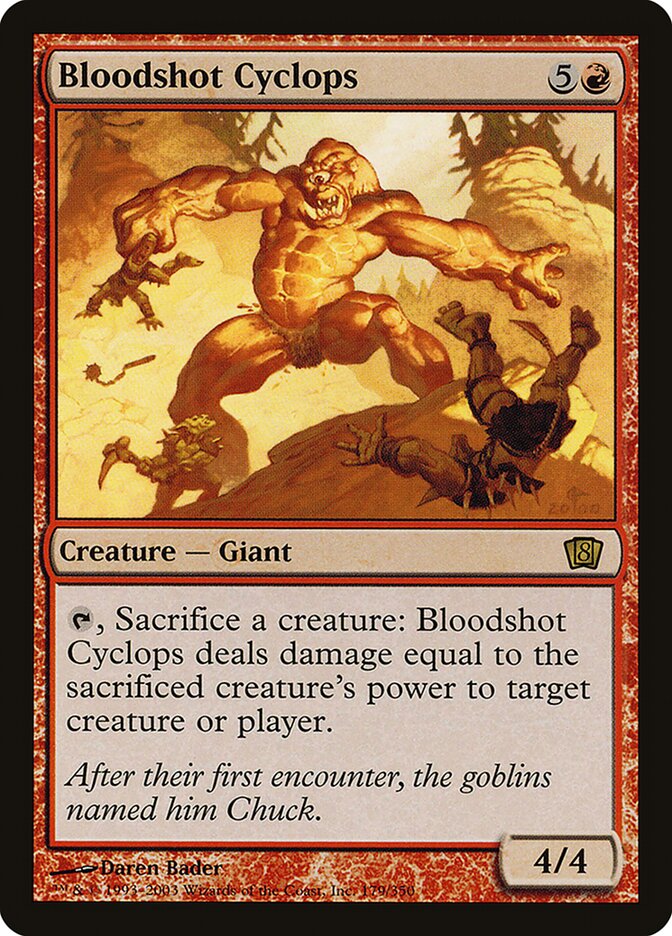Bloodshot Cyclops card front