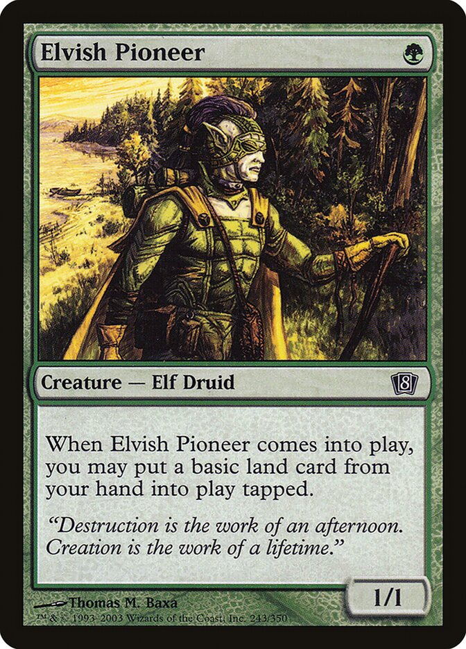 Elvish Pioneer card front
