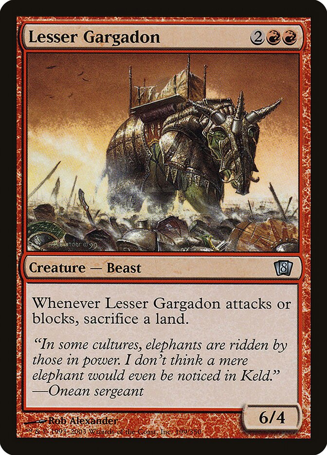 Lesser Gargadon card front