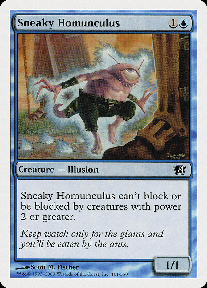 Sneaky Homunculus card front