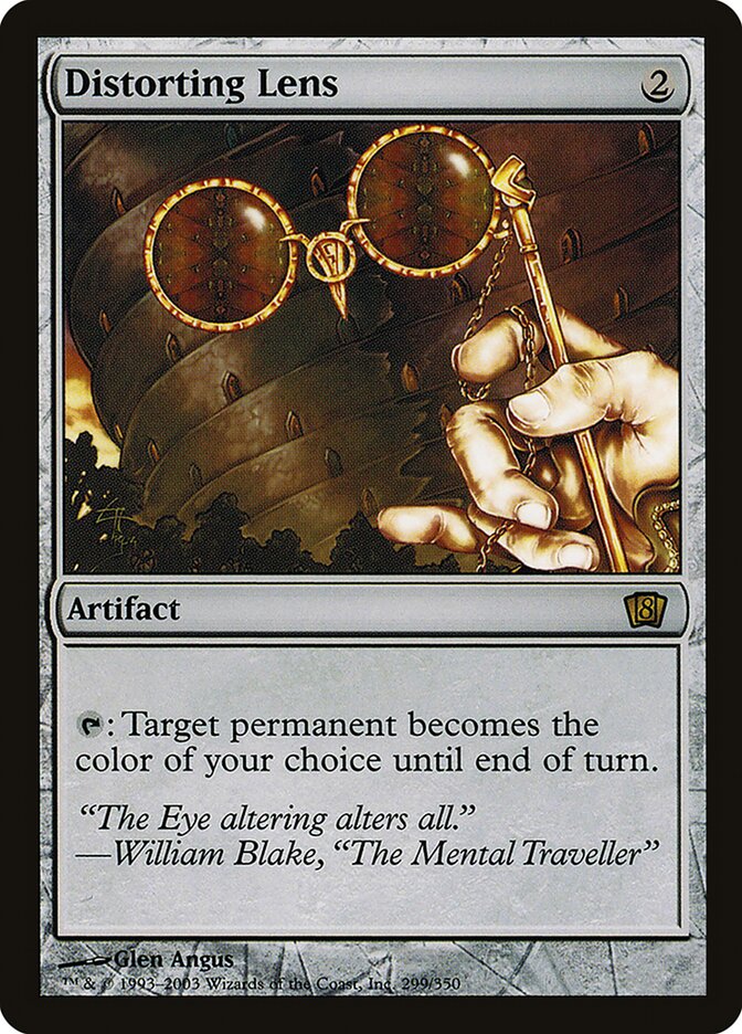 Distorting Lens card front