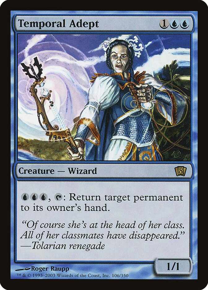 Temporal Adept card front