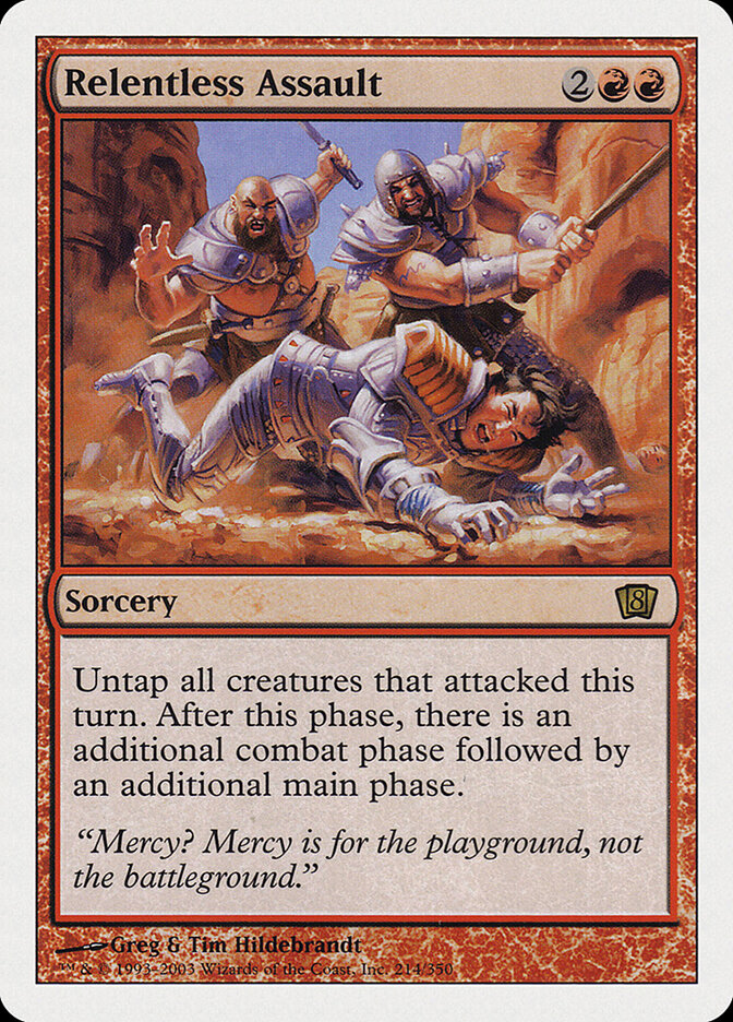 Relentless Assault card front