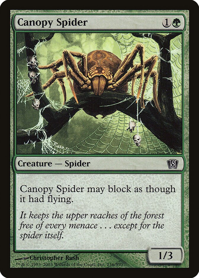 Canopy Spider card front