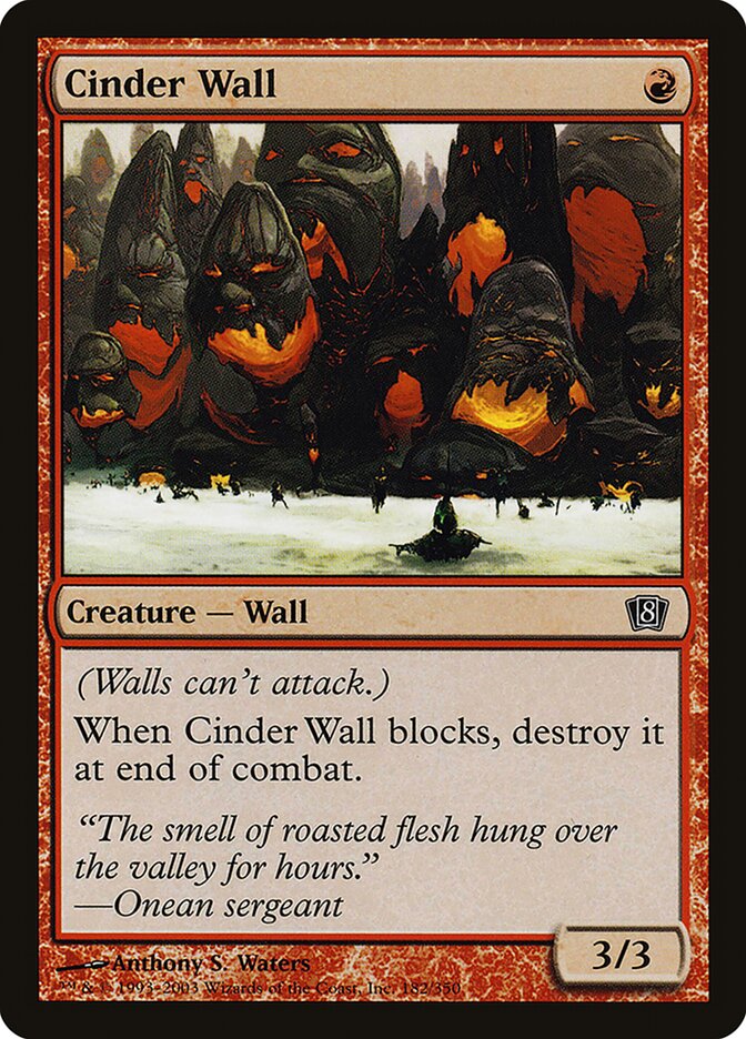 Cinder Wall card front