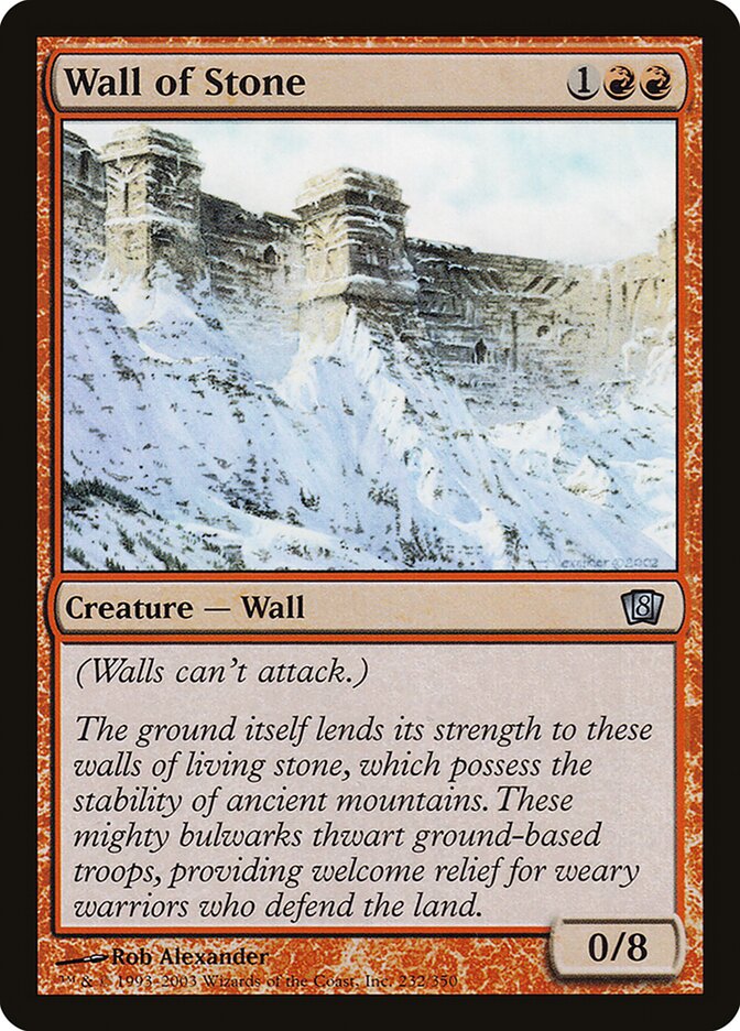 Wall of Stone card front
