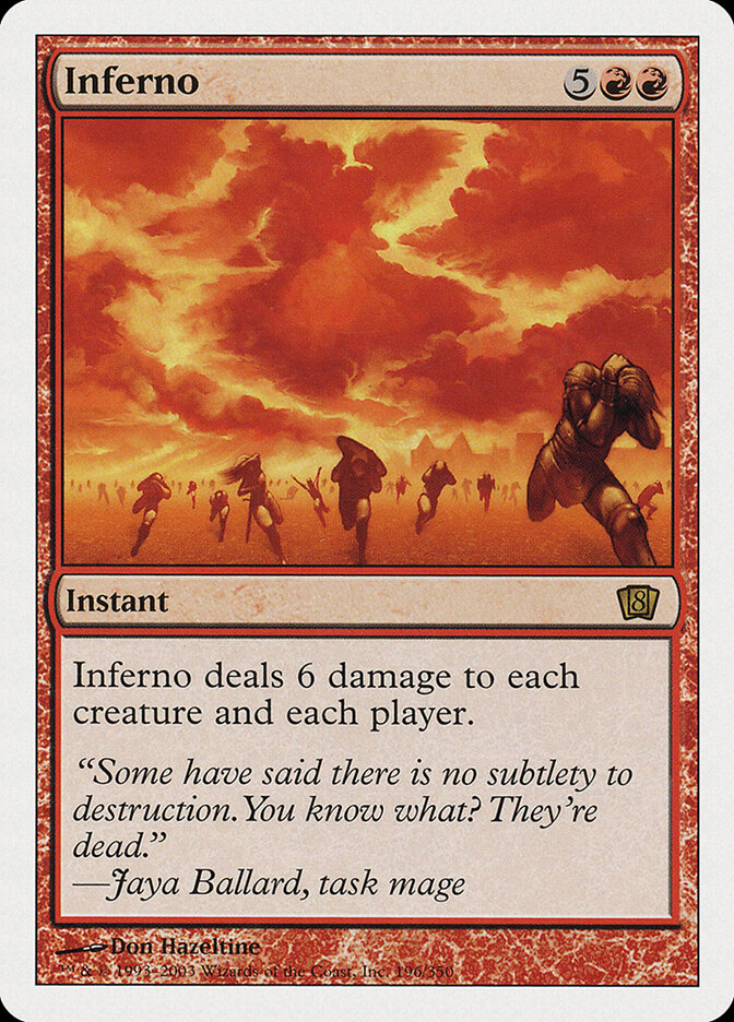 Inferno card front