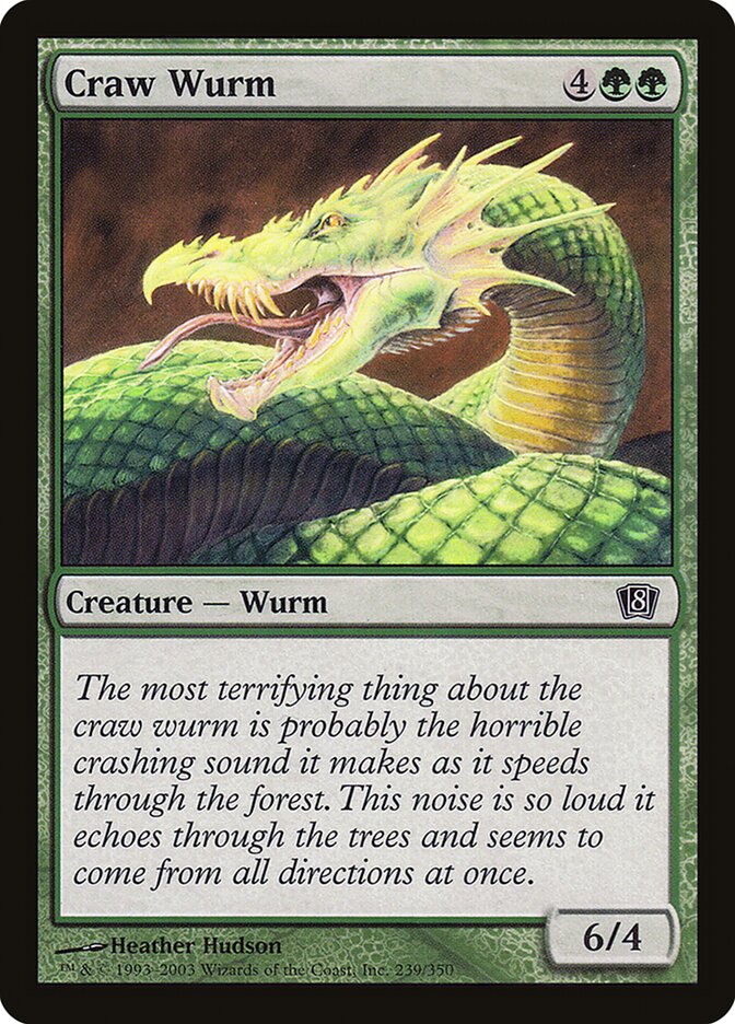 Craw Wurm card front