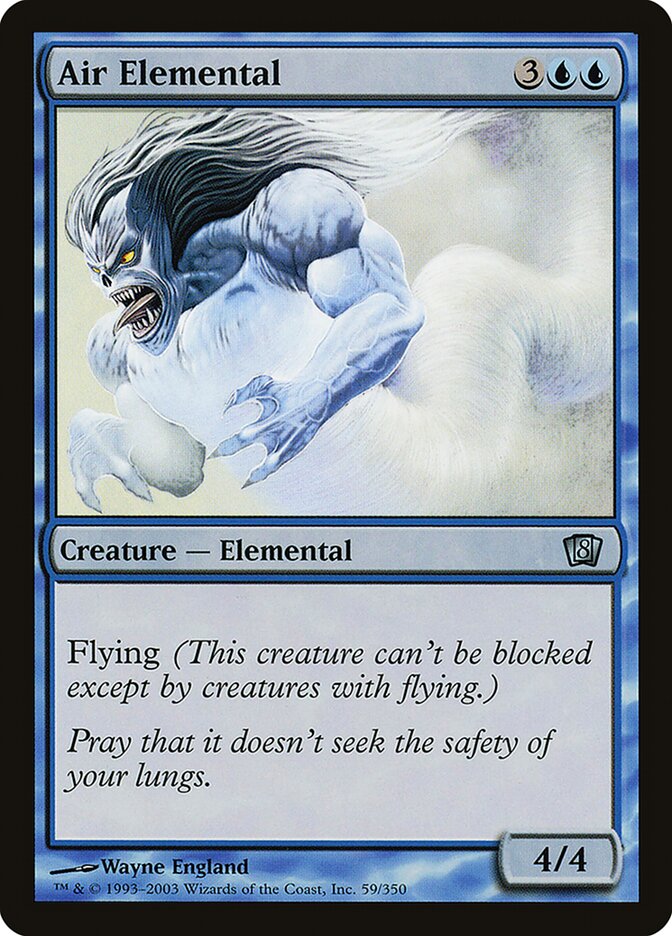 Air Elemental card front