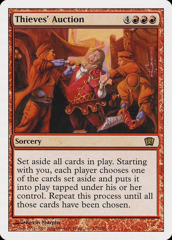 Thieves' Auction card front