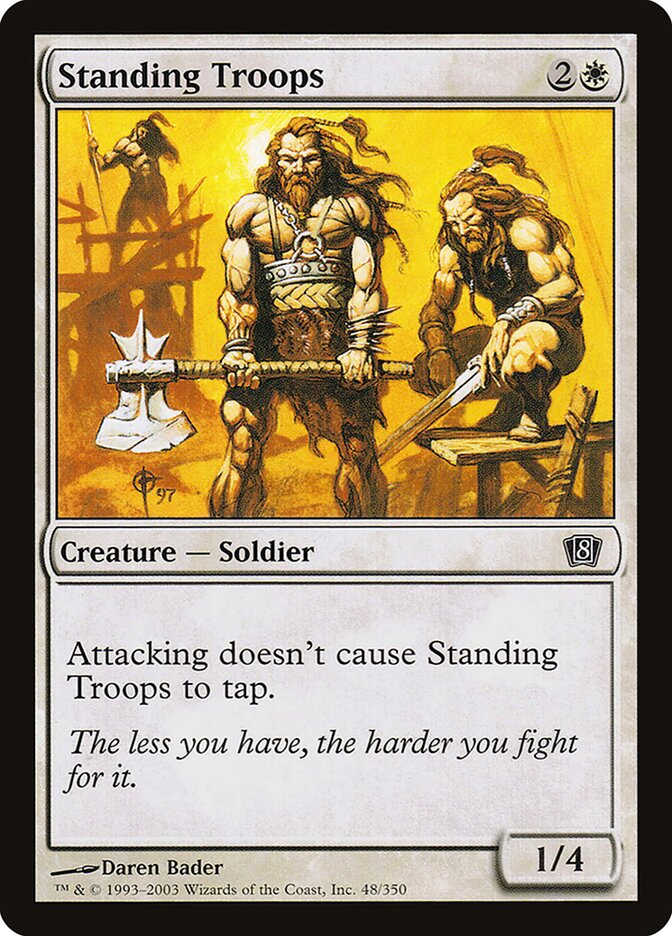 Standing Troops card front