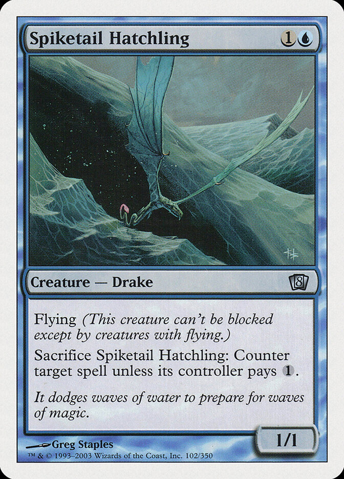 Spiketail Hatchling card front