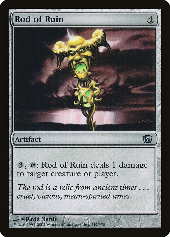 Rod of Ruin card front