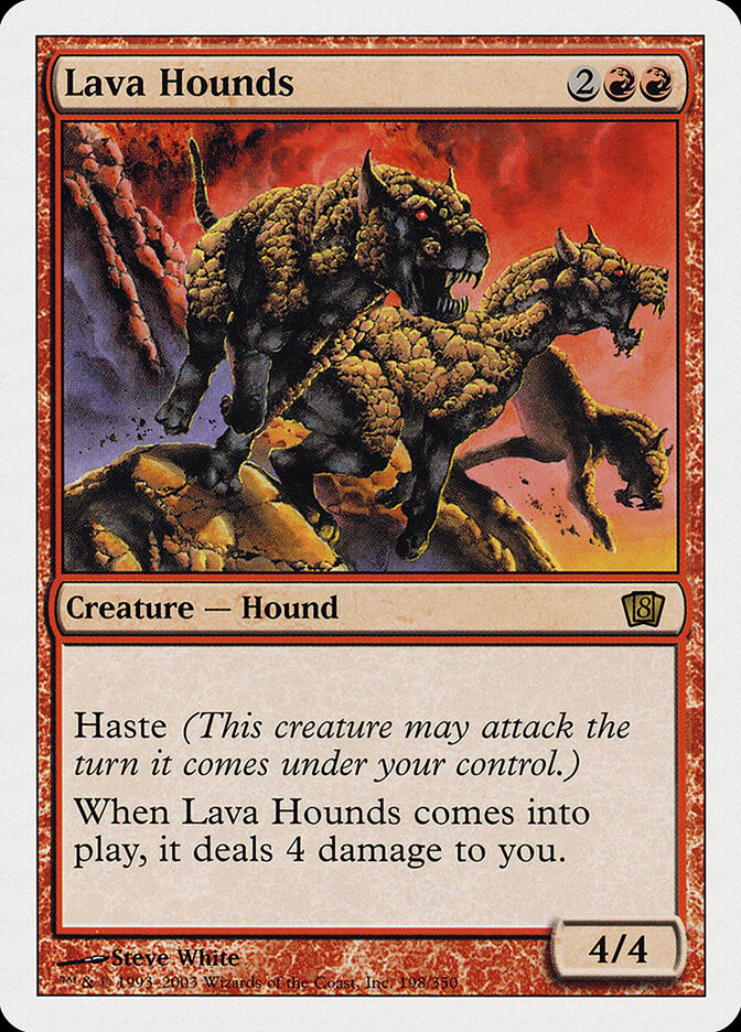 Lava Hounds card front