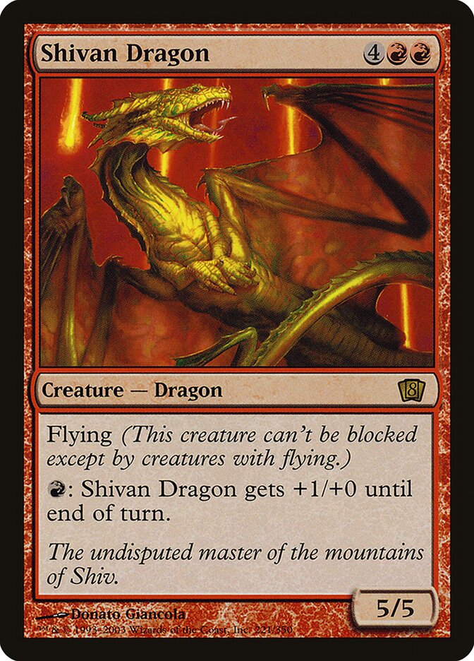 Shivan Dragon card front