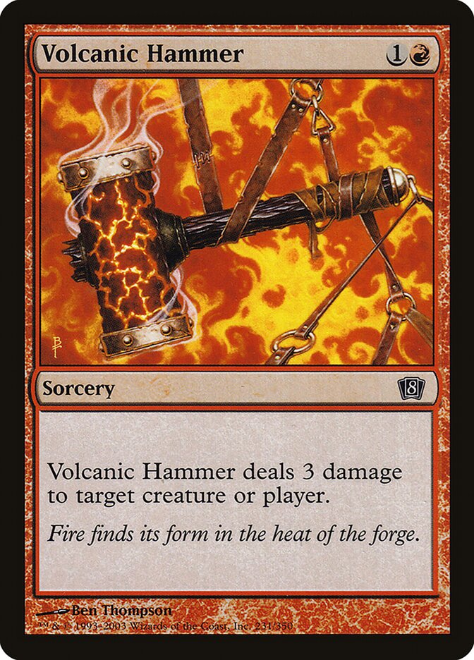 Volcanic Hammer card front