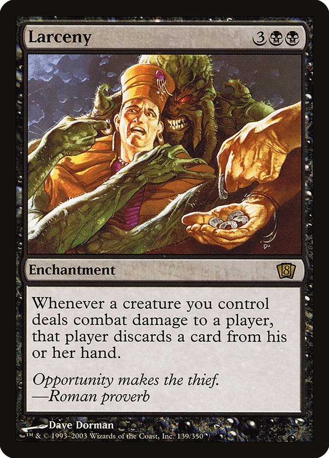 Larceny card front