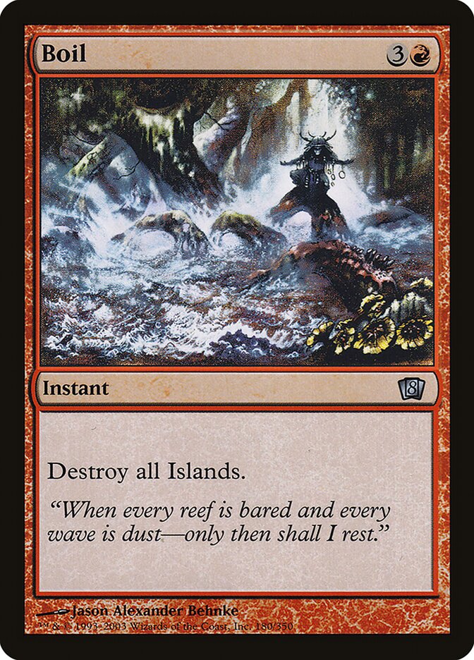 Boil card front