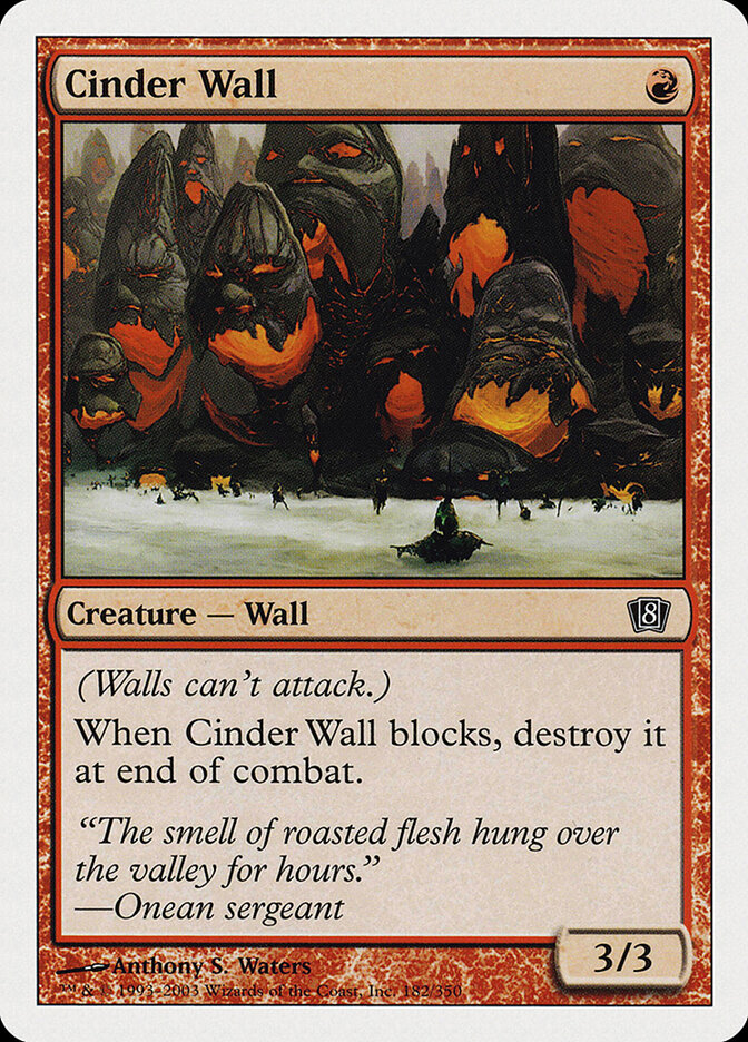 Cinder Wall card front