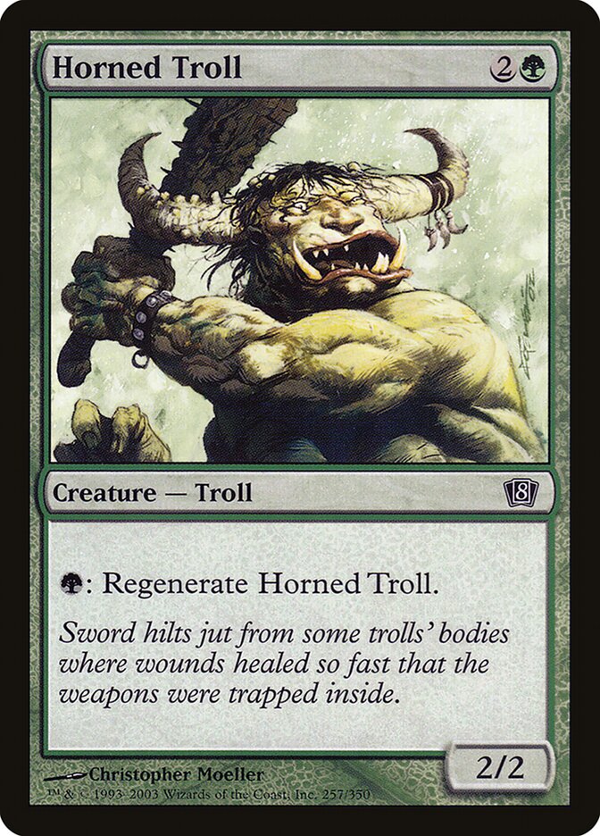 Horned Troll card front