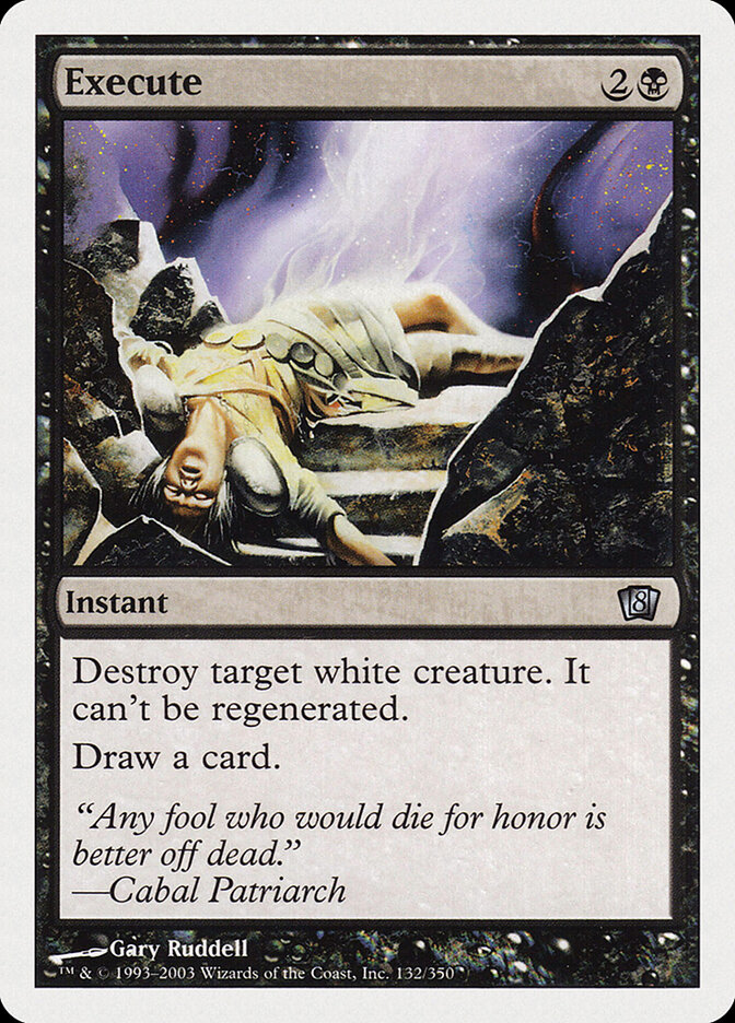 Execute card front