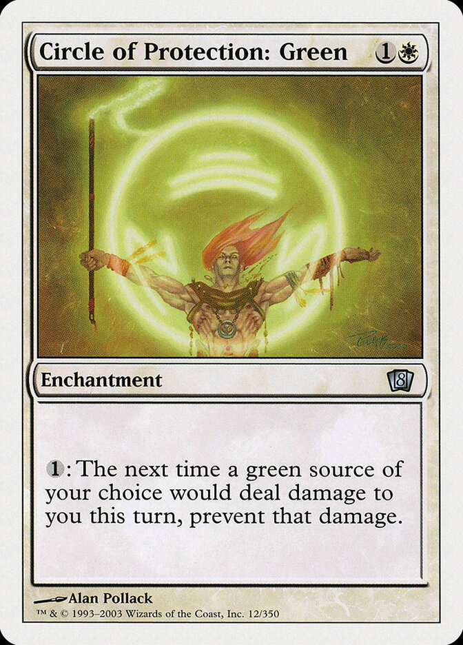Circle of Protection: Green card front