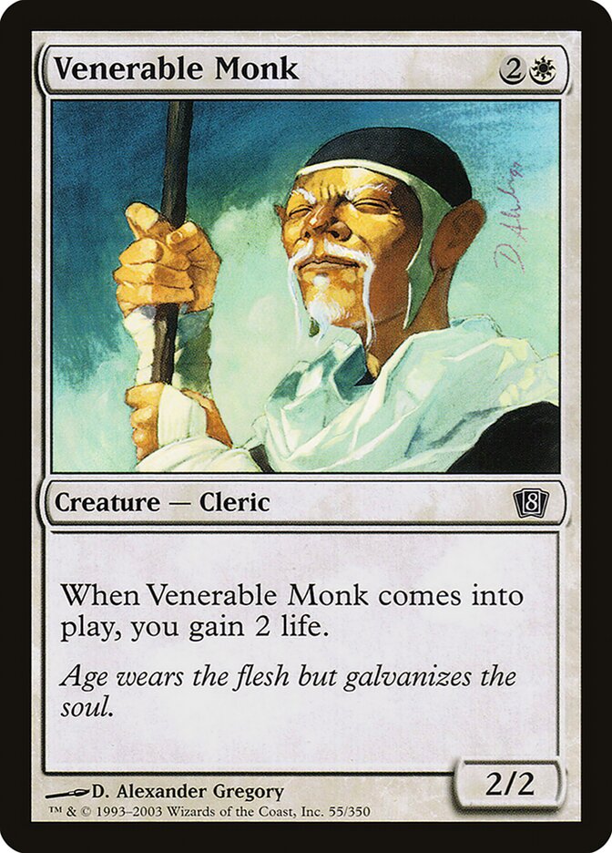 Venerable Monk card front