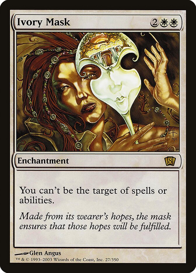 Ivory Mask card front