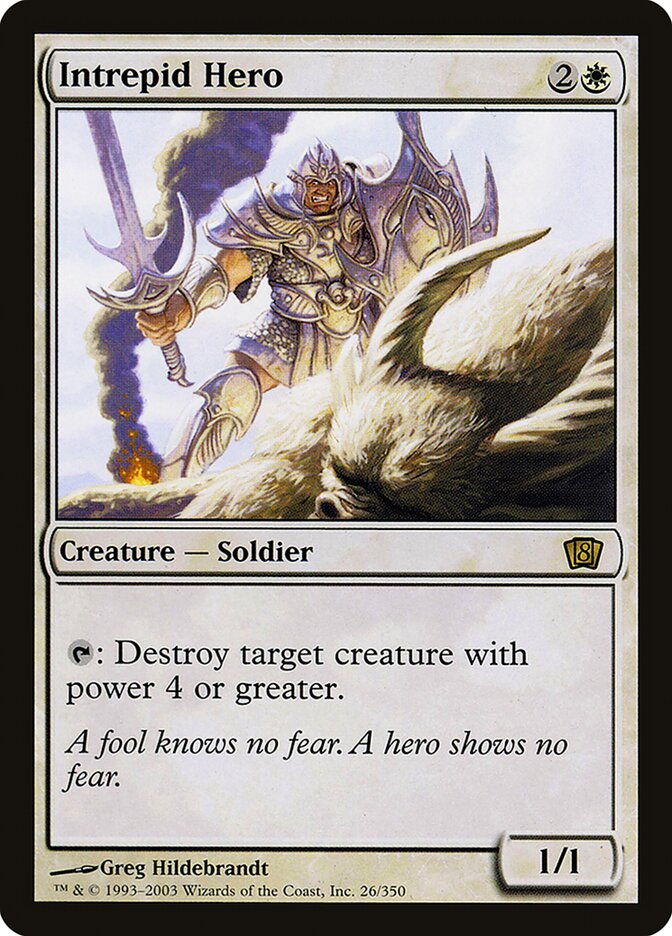 Intrepid Hero card front