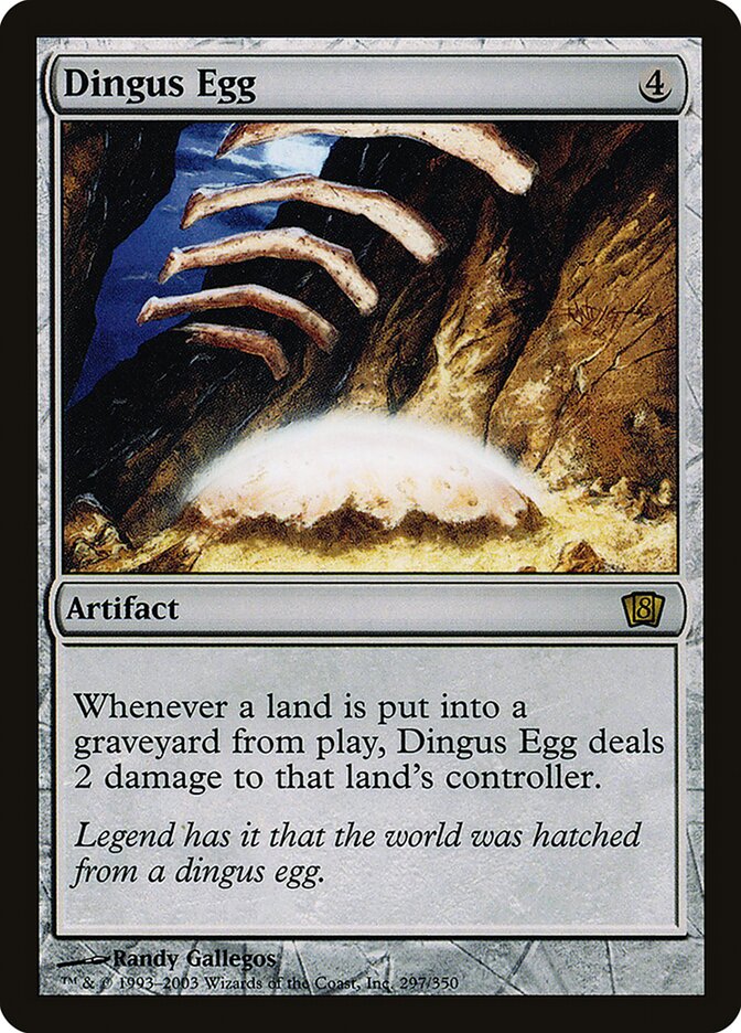 Dingus Egg card front