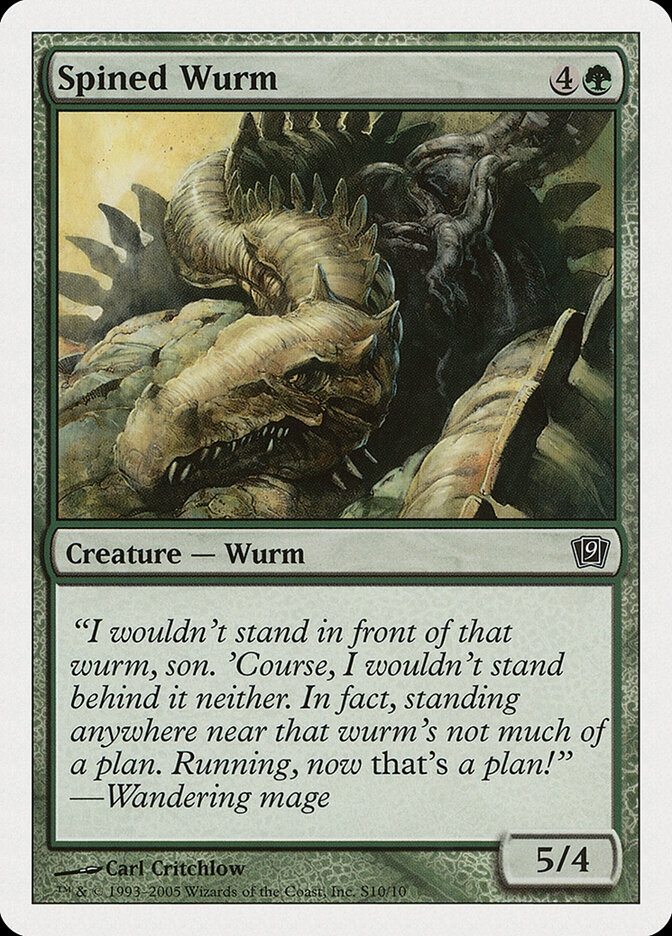 Spined Wurm card front