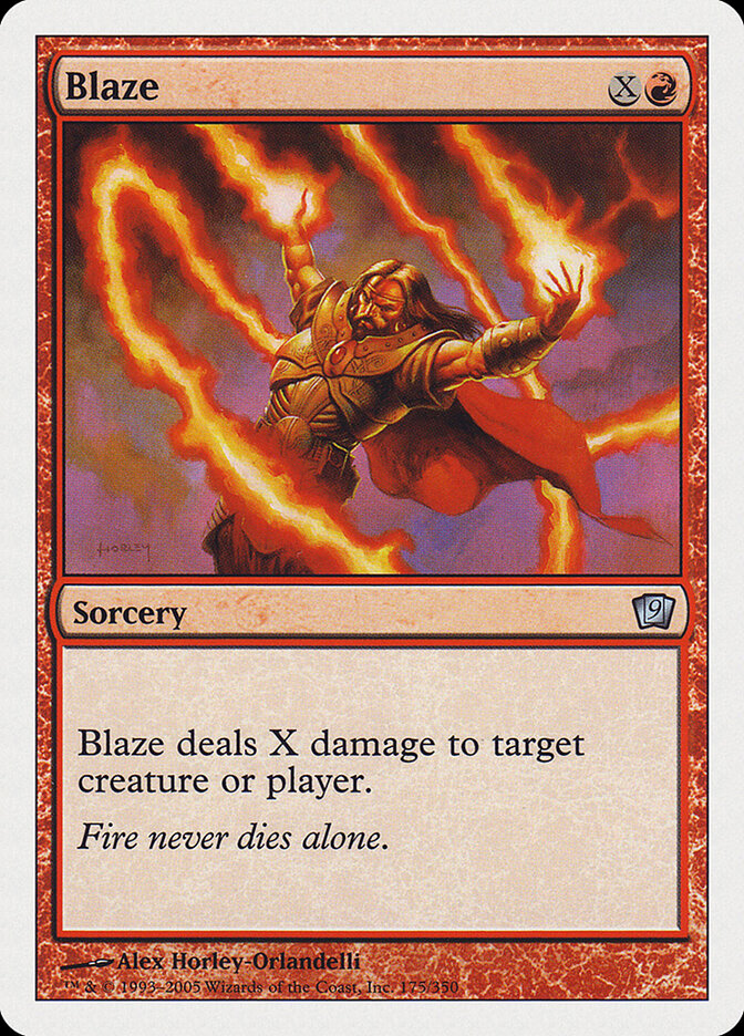 Blaze card front