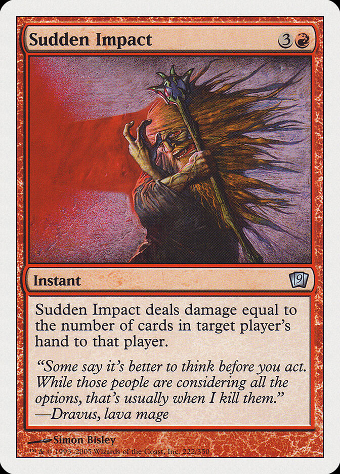 Sudden Impact card front