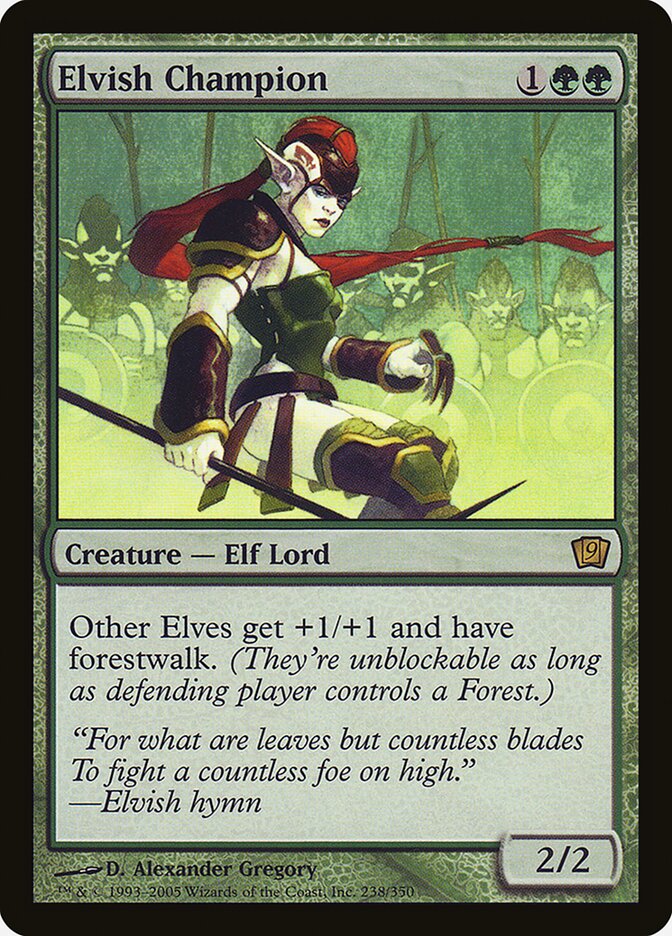 Elvish Champion card front