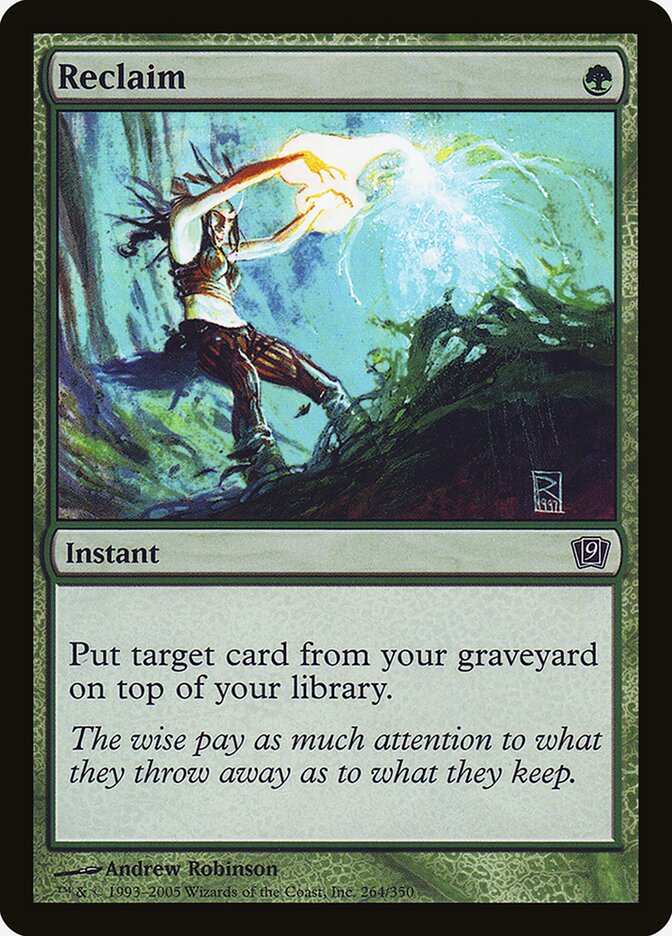 Reclaim card front