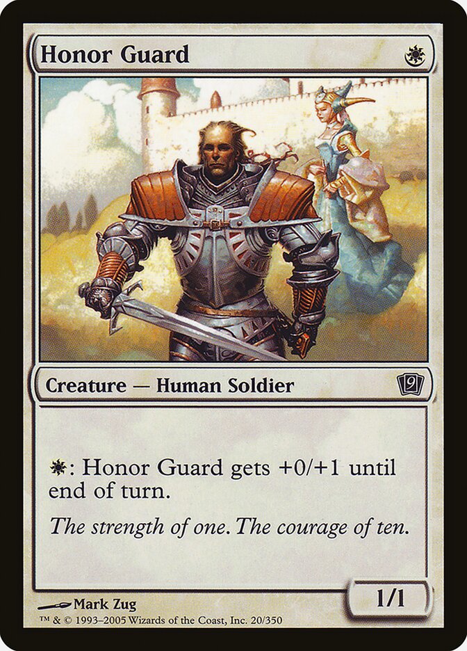 Honor Guard card front