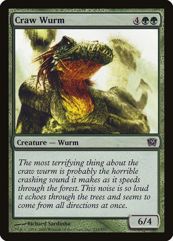 Craw Wurm card front