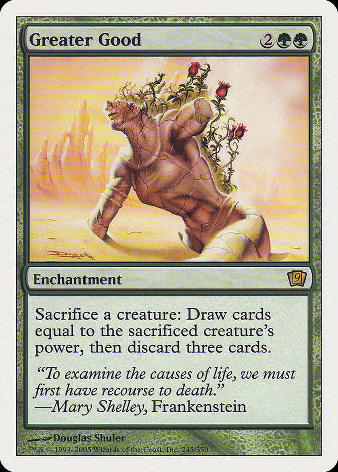 Greater Good card front