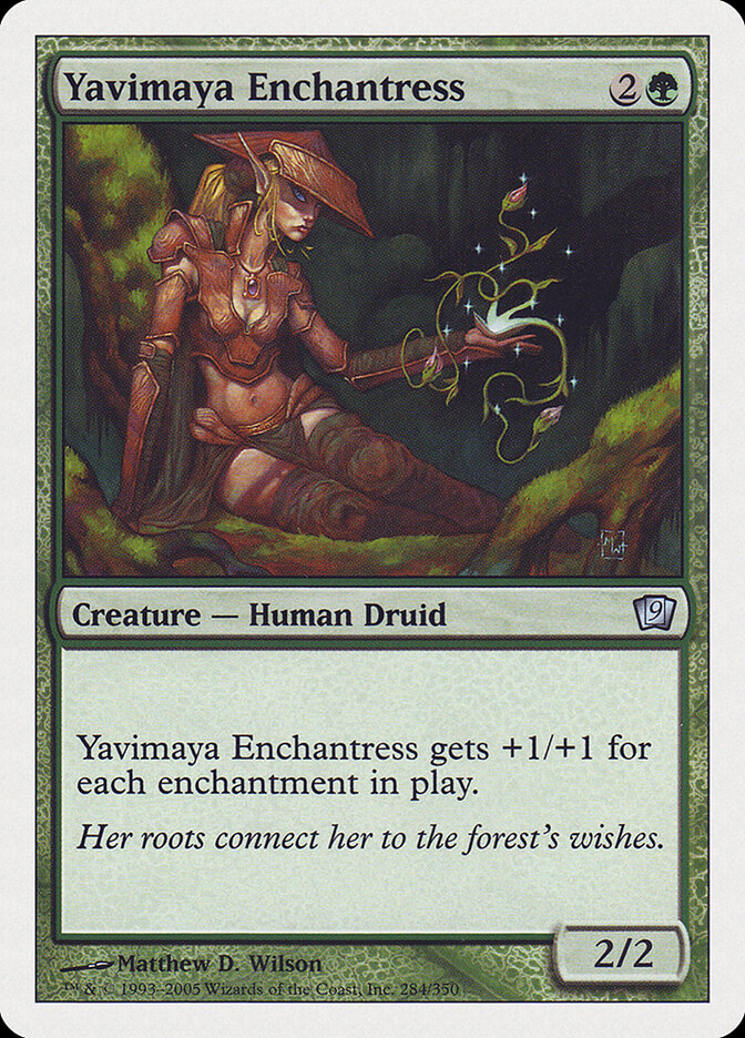 Yavimaya Enchantress card front