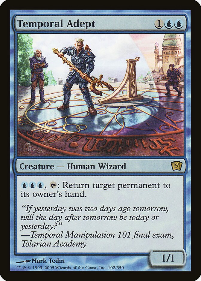Temporal Adept card front