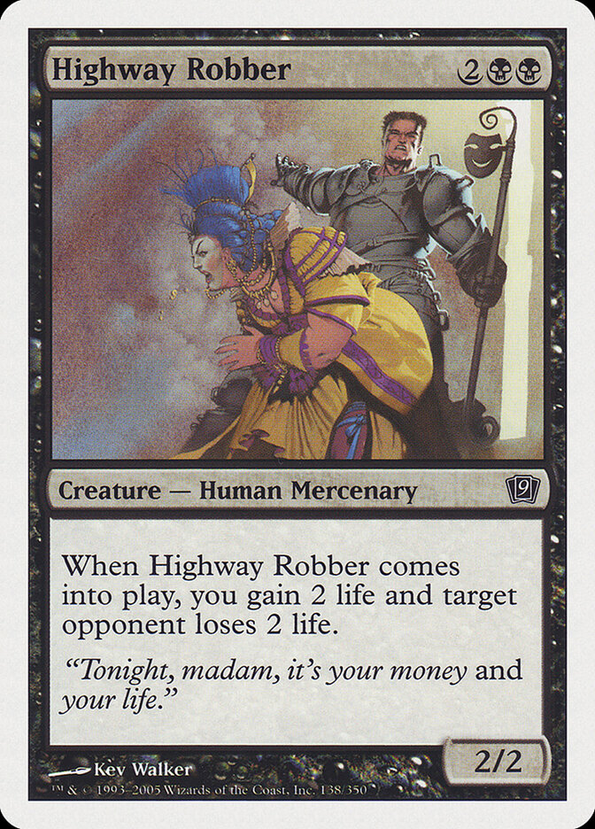 Highway Robber card front