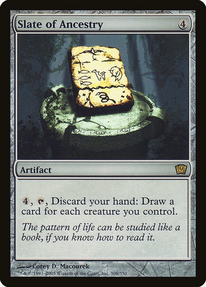 Slate of Ancestry card front