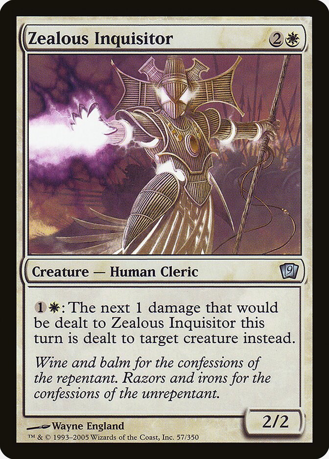 Zealous Inquisitor card front