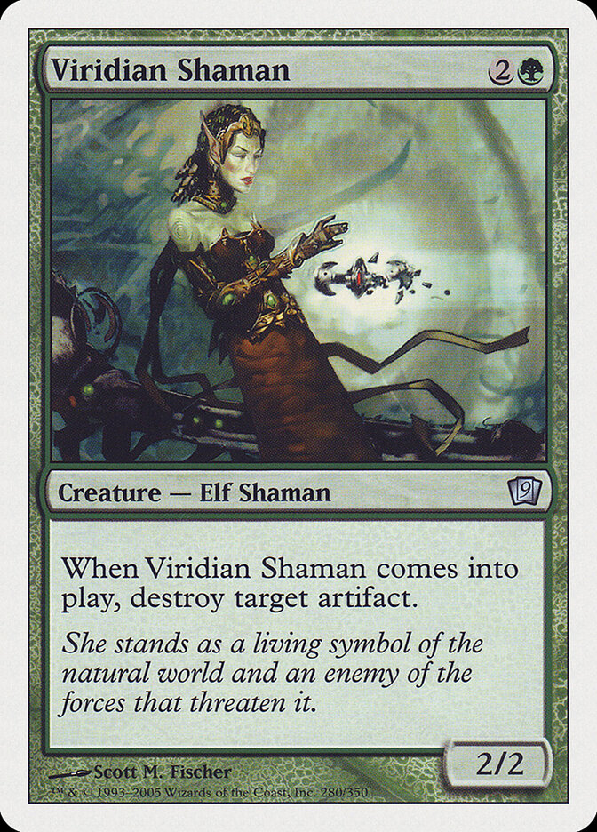 Viridian Shaman card front