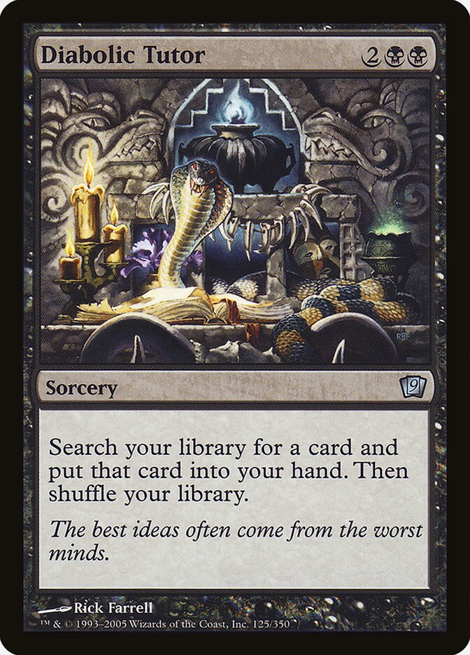 Diabolic Tutor card front