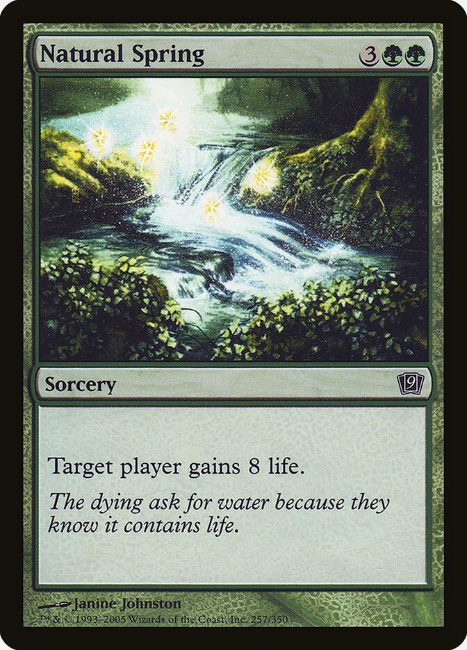Natural Spring card front