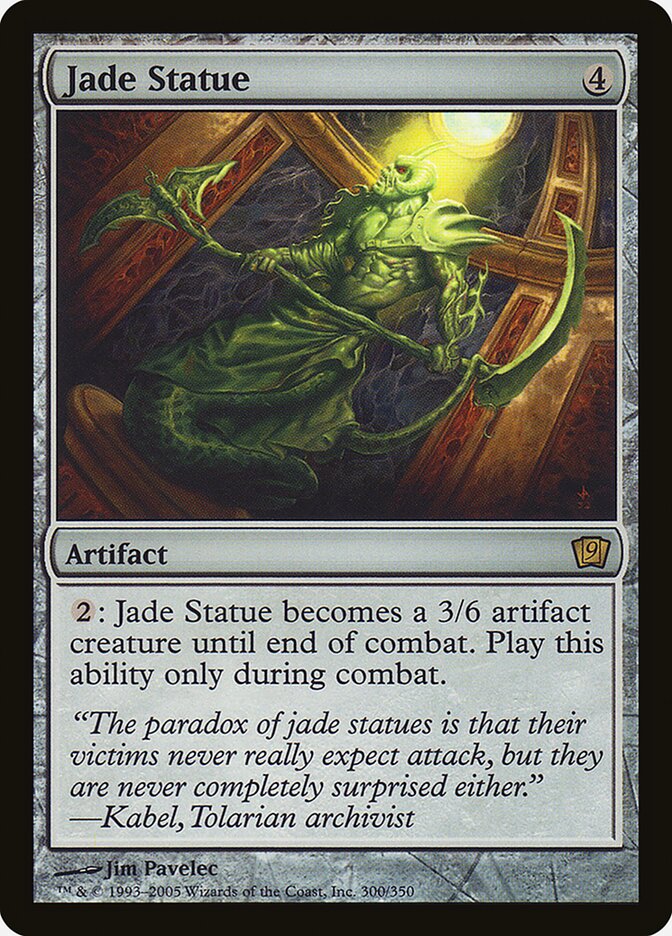 Jade Statue card front