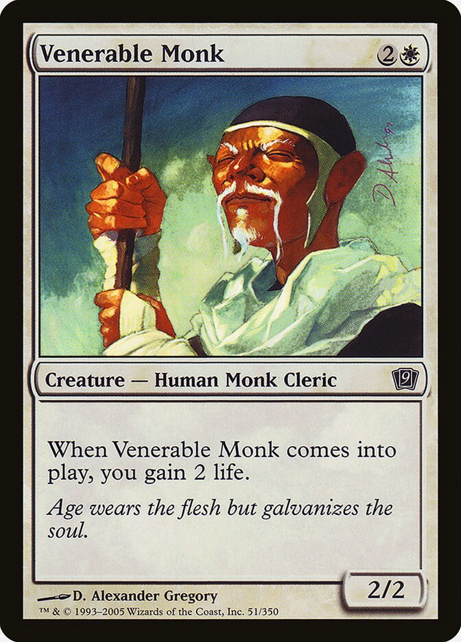 Venerable Monk card front