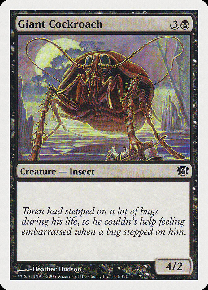 Giant Cockroach card front