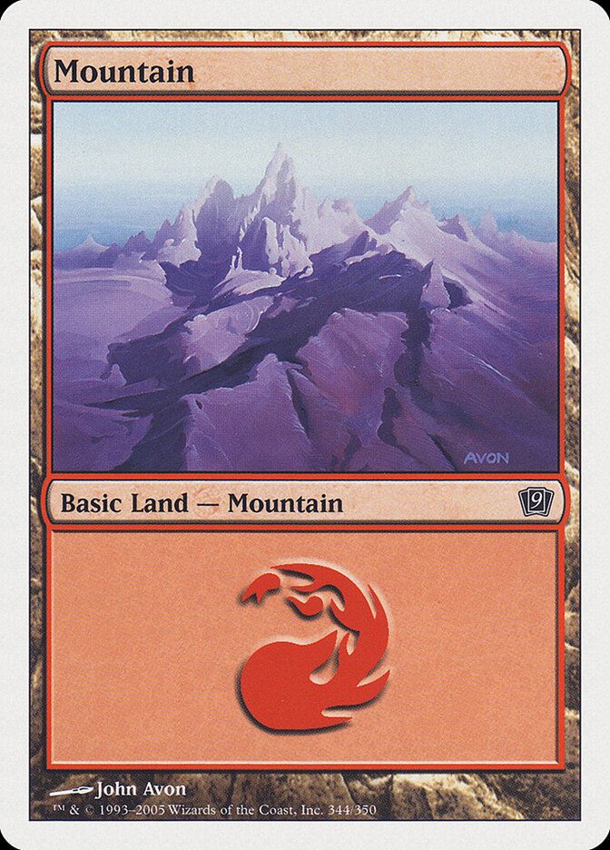 Mountain card front